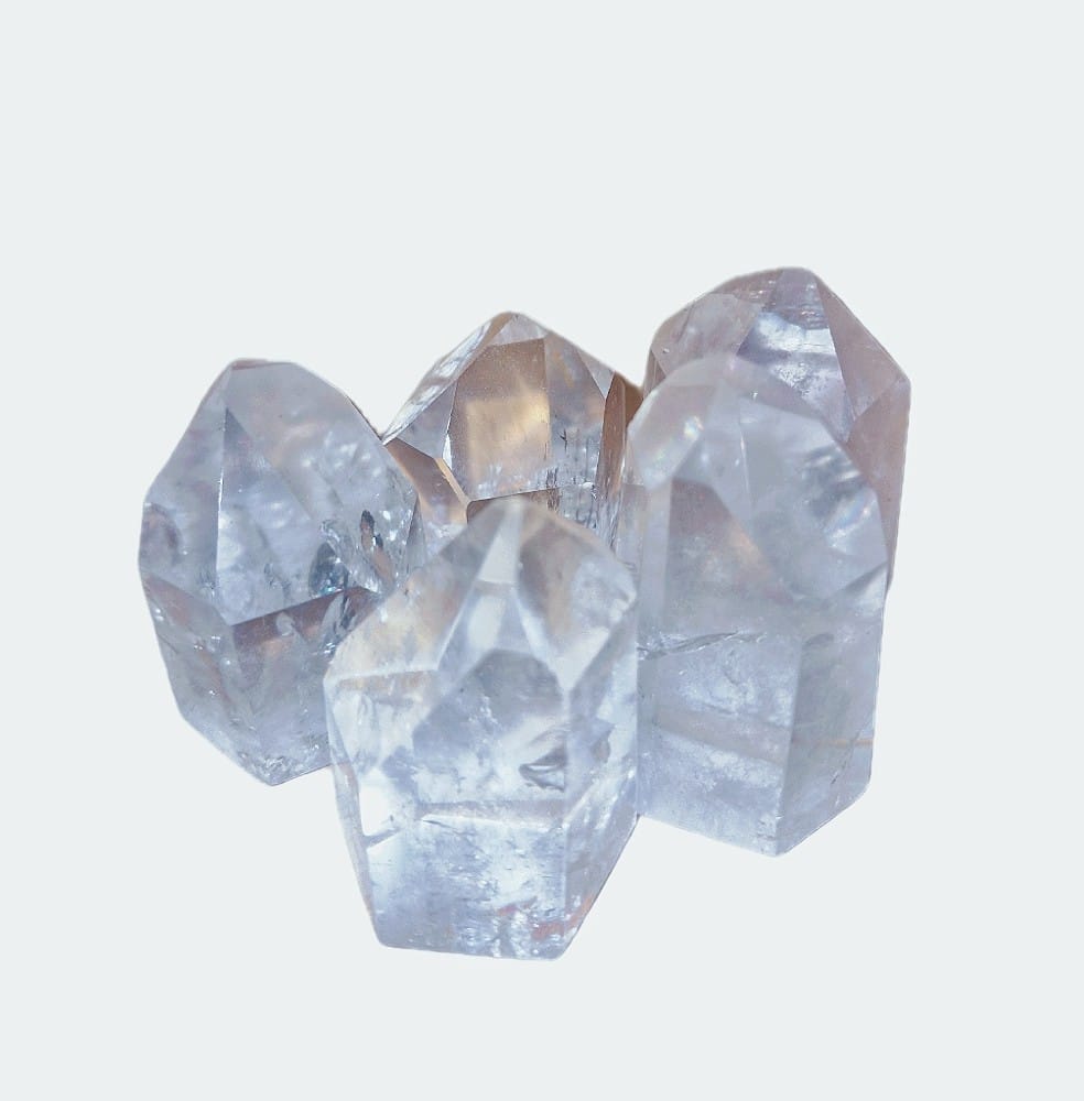Clear quartz towers