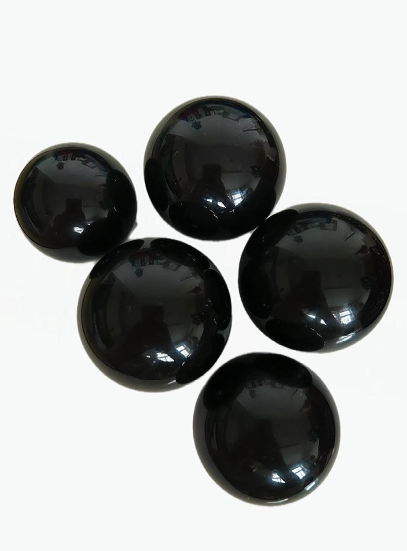 black obsidian spheres