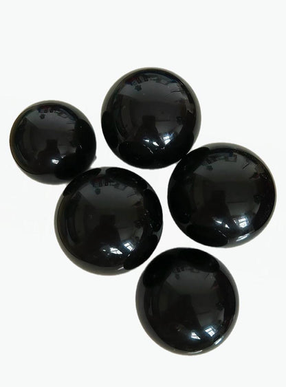 black obsidian spheres