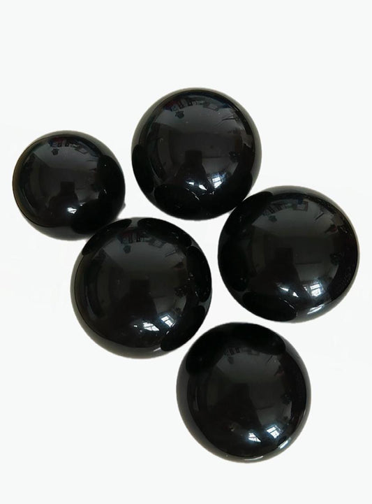 black obsidian spheres