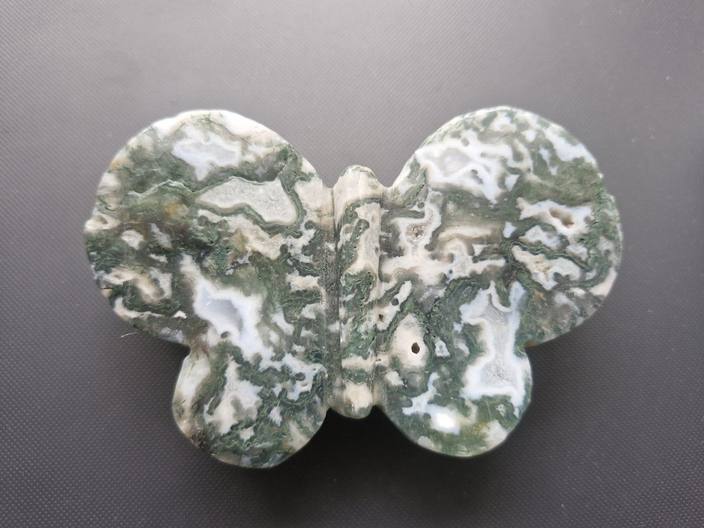 Moss agate butterflies