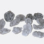 Raw clear quartz geode specimens